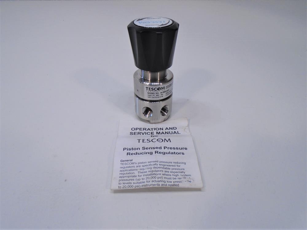 Tescom 1/4" NPT Pressure Reducing Regulator, 44-5265-241V, 500 - 3500 PSI